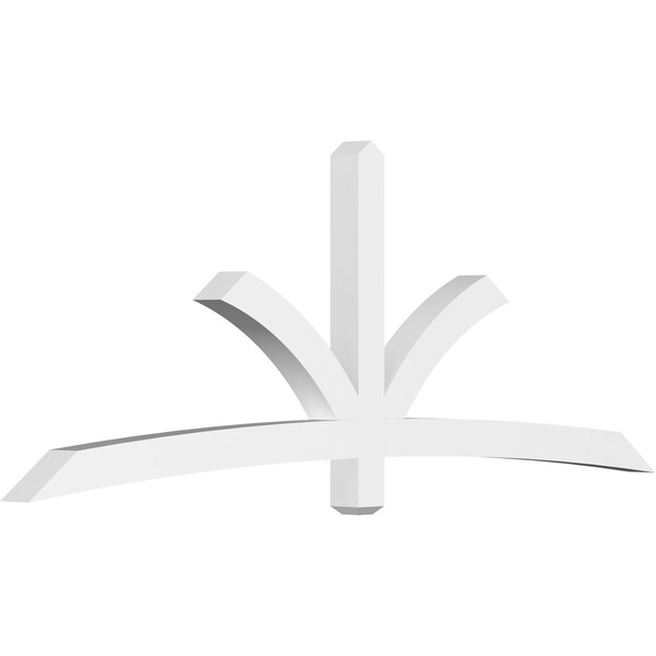Ekena Millwork Davenport Architectural Grade PVC Gable Bracket, 96"W x 36"H x 4"D x 4"F, 9/12 Pitch GBP096X36X0404DAV00 - main